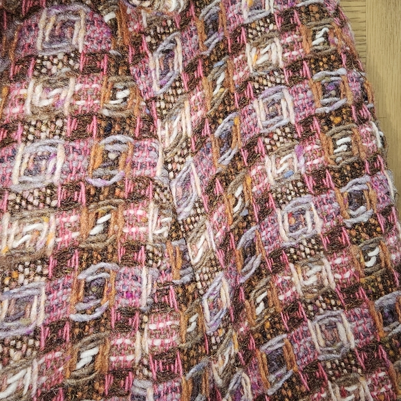 The Limited Women's Tweed Trench Coat - Pink and Brown - Picture 2 of 12